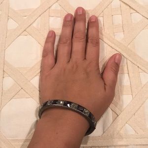 1920s Diamonbar Wachenheimer sterling silver cuff